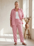 Paloma | Long Sleeve Shirt Tapered Trousers Set