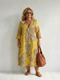 Layla | Soft Paisley Midi Dress