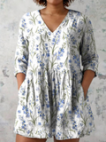 Tindra | Long Blouse with V-Neck