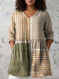 Anya | Long Blouse with V-Neck