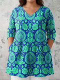 Juniper | Long Blouse with V-Neck