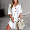 Leona - Button-Up Shirt Dress