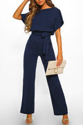 Cassia - Summer button tie short sleeved Jumpsuit