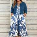 Halcyon - Floral Dress Two-Piece Set