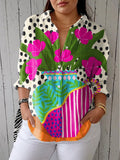 Romaine – Floral Graphic Blouse