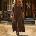 Lowri | Vintage-Inspired Long Sleeve Casual Dress