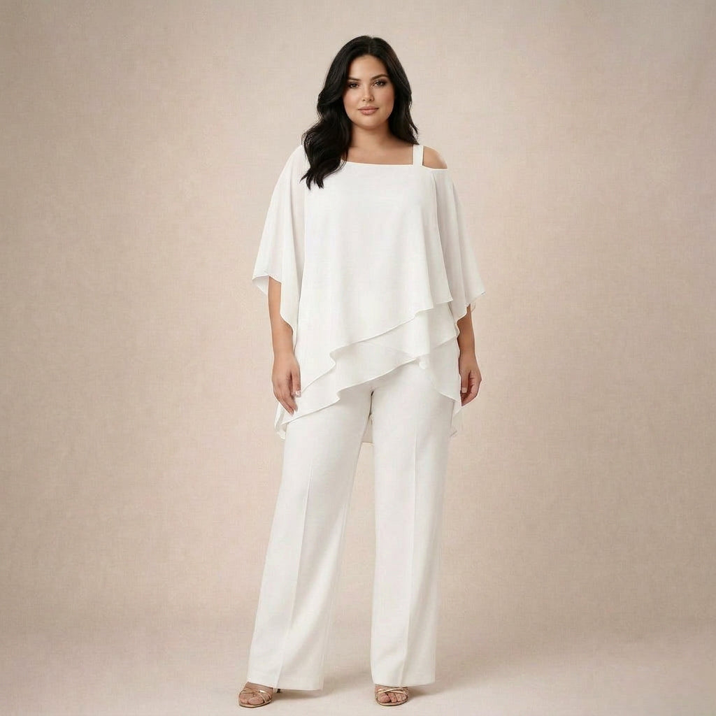 Gwen | Elegant Set with Layered Blouse