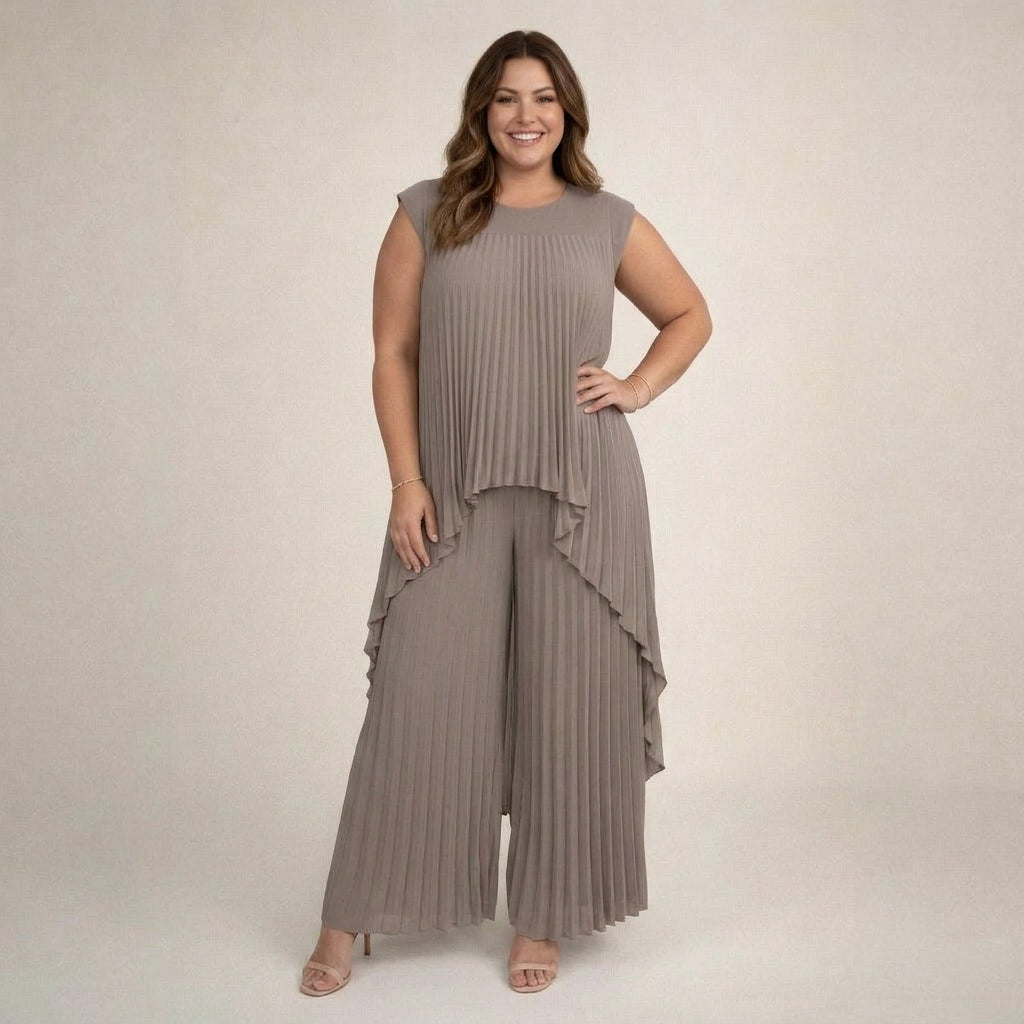 Aisha | Elegant Pleated Set