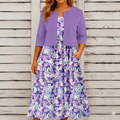 Sasha - Floral Dress Two-Piece Set