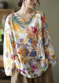 Zinnia - Floral Fall Blouse Long sleeve