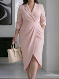 Clover | Elegant Wrap Midi Dress