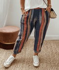 Rin | Flattering Fit & Comfort Waistband Trouser With Print