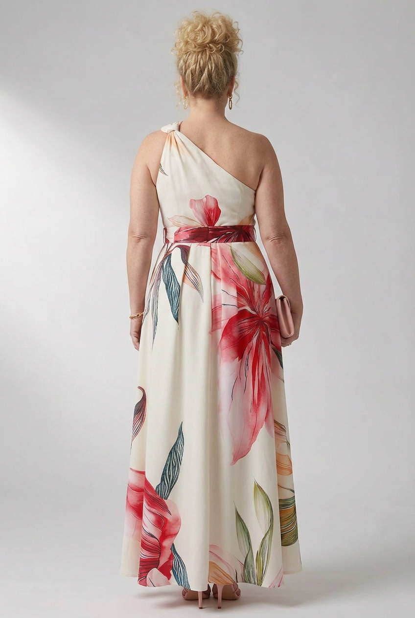 Rhea | Light Floral Maxi Dress