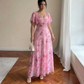 Naomi – Elegant Slim Dress with Ruffle Sleeves