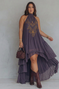 Ula | Embroidered Maxi Dress