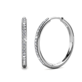 Lara Pave Earrings | White Gold