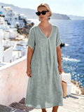 Faye V-Neck Dress: Effortless Everyday Grace