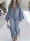 Wren - Long-Sleeved Wide-Leg Jumpsuit