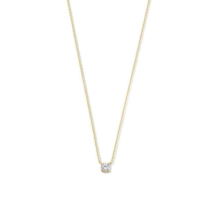 Monroe Moissanite Stone Necklace | Gold