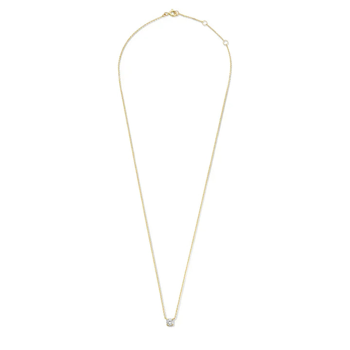 Monroe Moissanite Stone Necklace | Gold