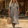Evadne | Vintage-Inspired Long Sleeve Casual Dress