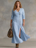 Calla | Button Maxi Dress