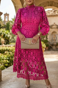 Kit | Elegant Lace Midi Dress