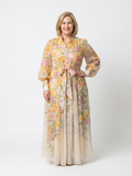 Sunniva | Floral Sheer Long Sleeve Maxi Dress